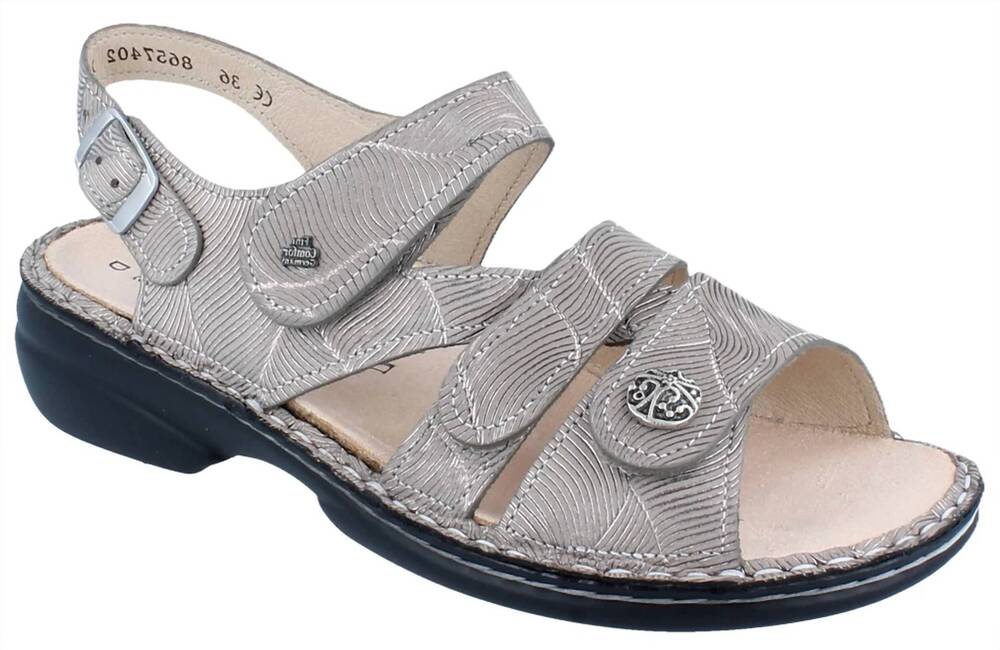 NEW FINN COMFORT women's gomera sandals in sand storm